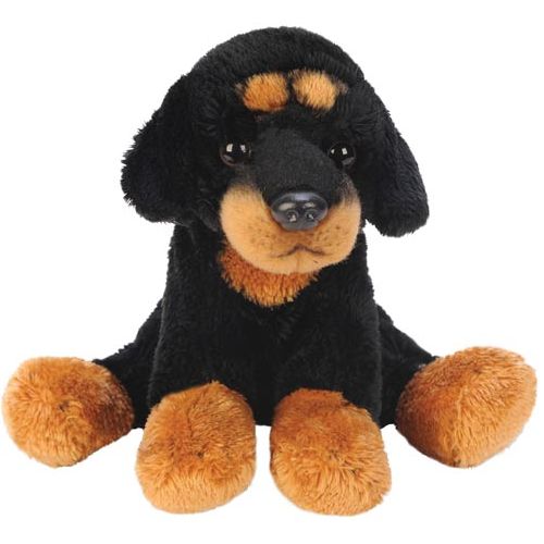 Sitting Rottweiler - Gentle Cuddle Toy