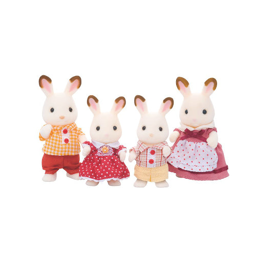 Sylvanian Families Chocolate Rabbit Family - Cozy Plush Pick