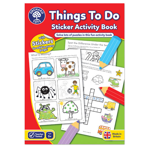 Things To Do Activity Book - Little Book Joy