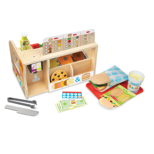 Wooden Slice & Stack Sandwich Counter - Creative Block Fun
